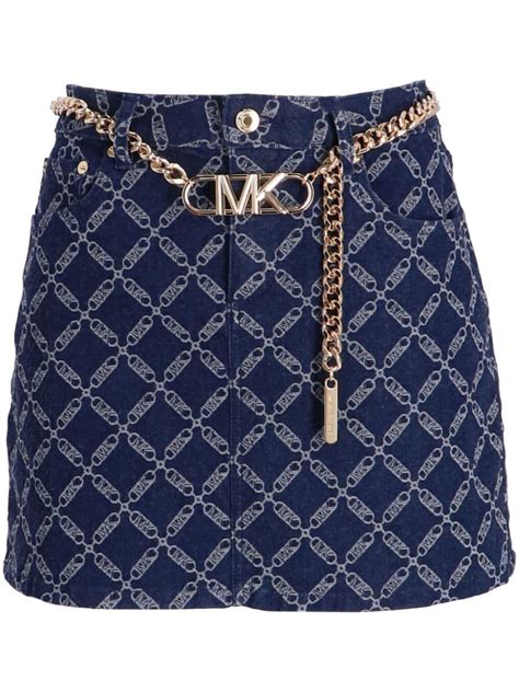 michael kors embellished jeans|michael kors jean skirt.